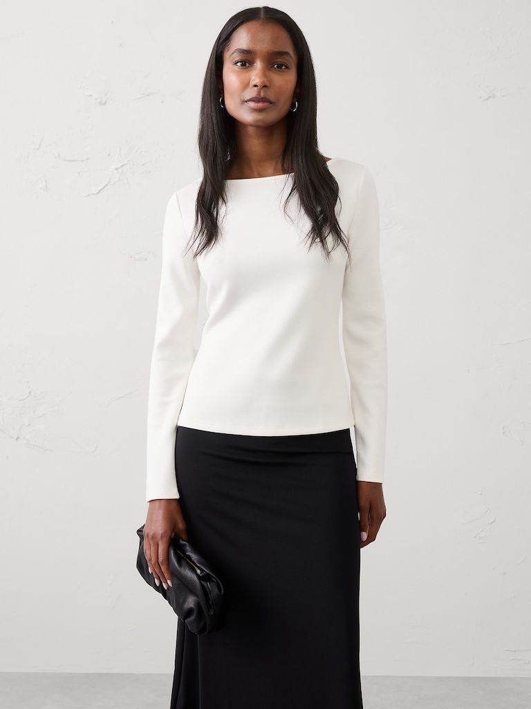 Soft Touch Boatneck Top
