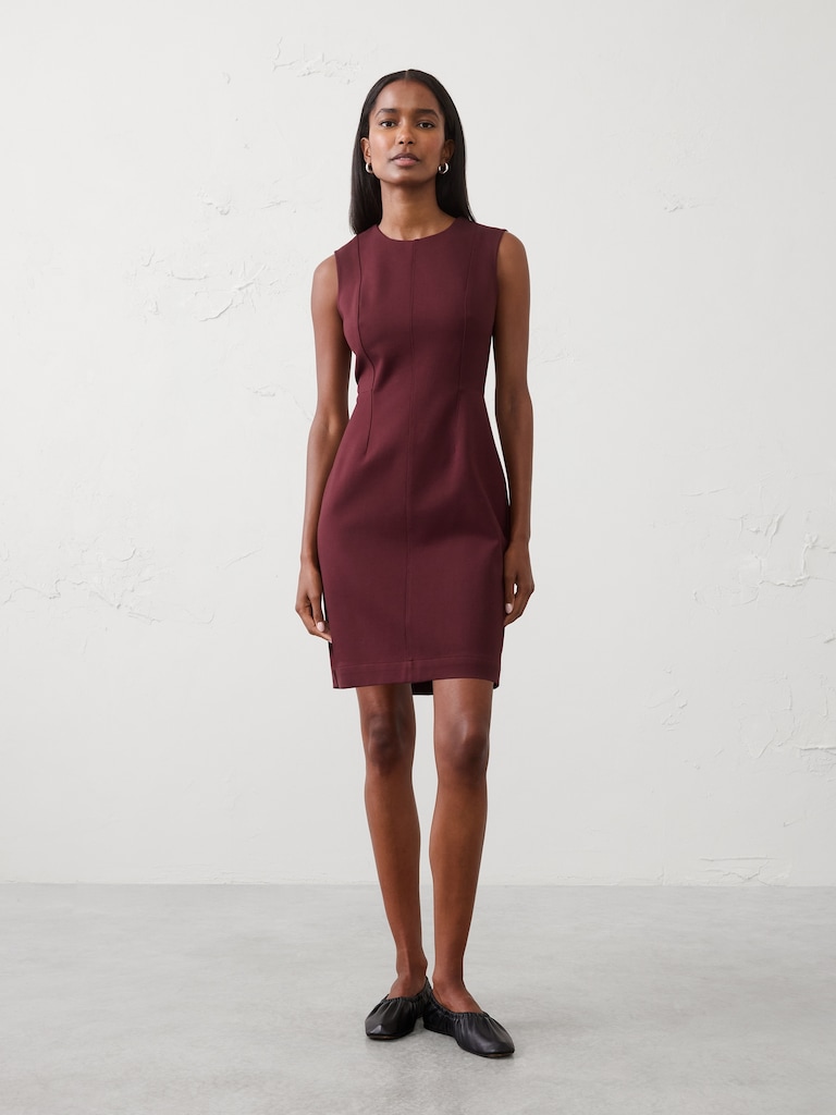 Seamed Mini Dress