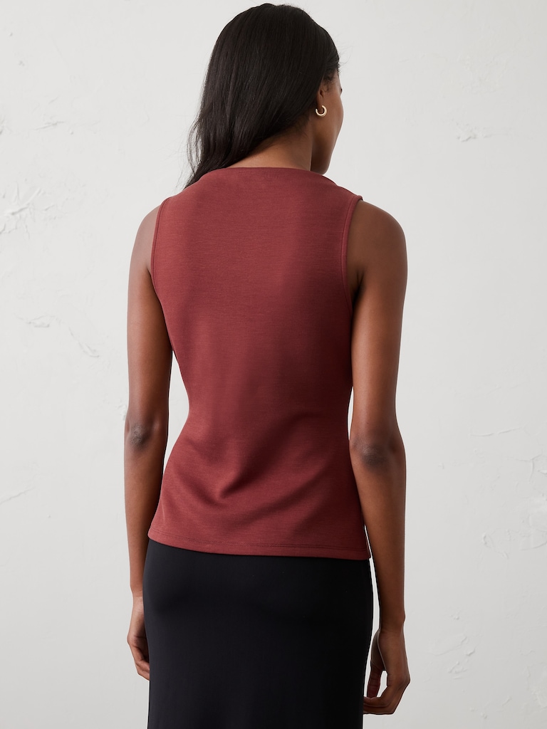 Soft Touch High-Neck Top