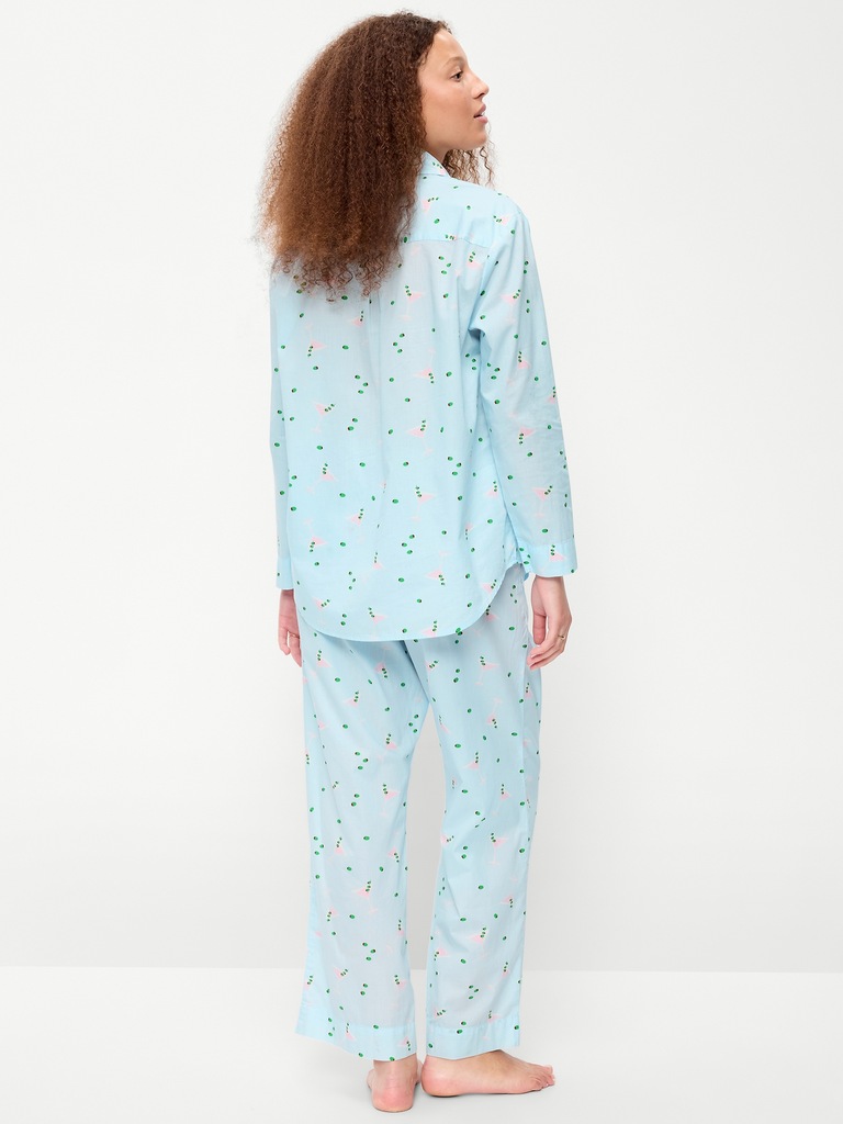 Poplin Pajama Pant Set