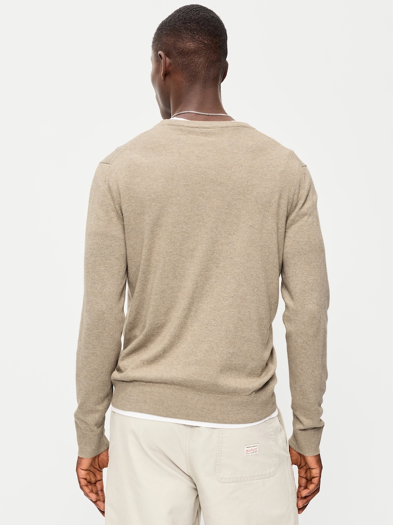 Washed Crew-Neck Sweater
