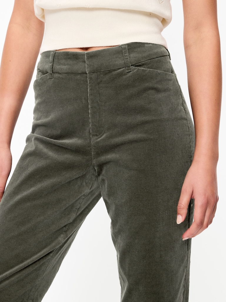 High-Waisted Pixie Straight Pants