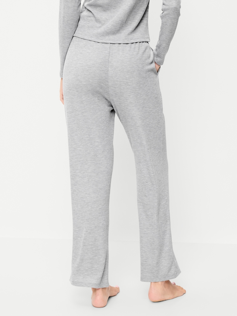 Waffle-Textured Pajama Pants