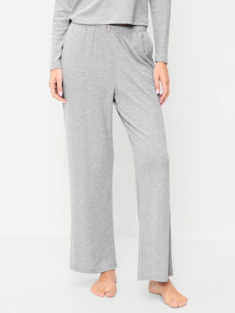 Waffle-Textured Pajama Pants
