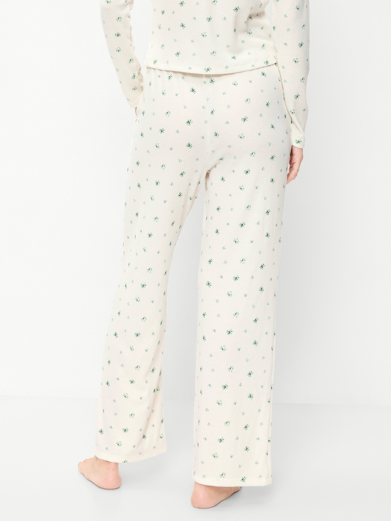 Waffle-Textured Pajama Pants