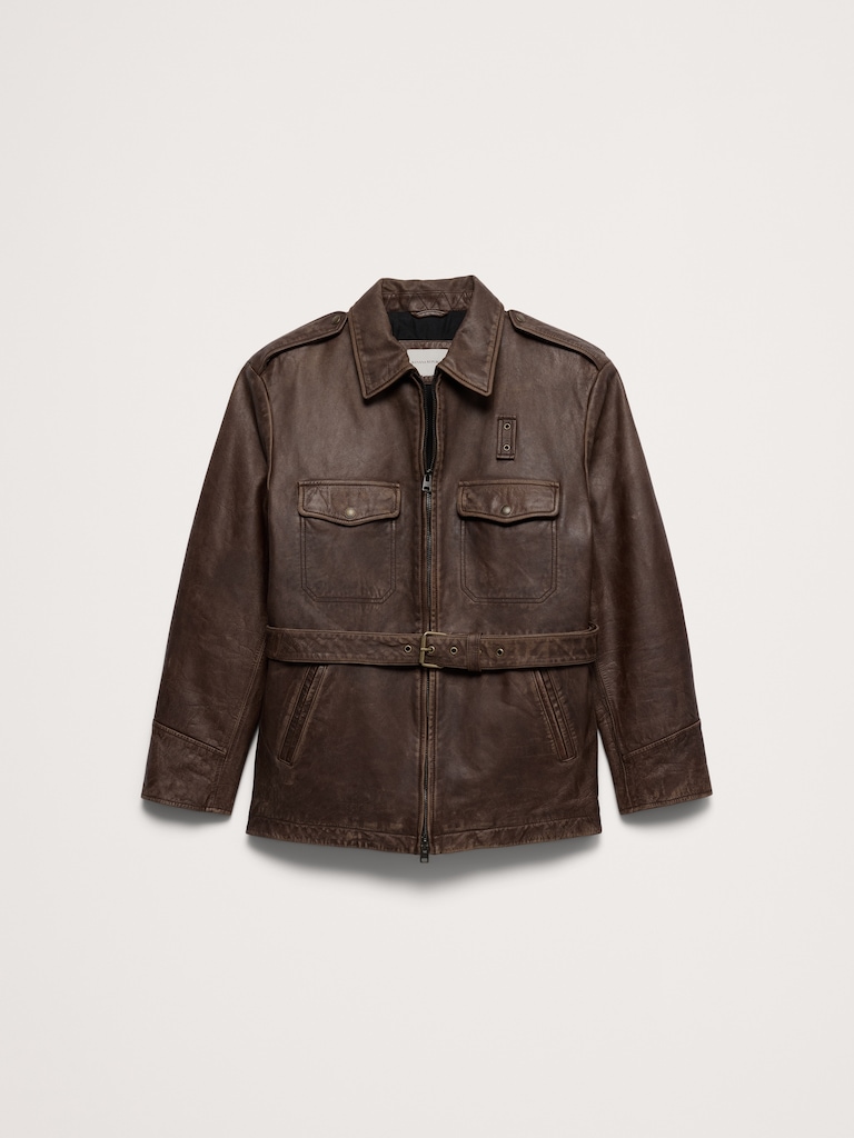 Archive Reissue Leather Belted Field Jacket