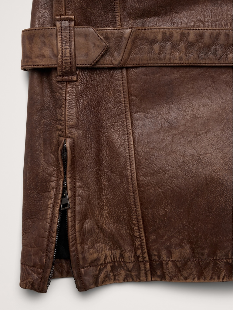 Archive Reissue Leather Belted Field Jacket