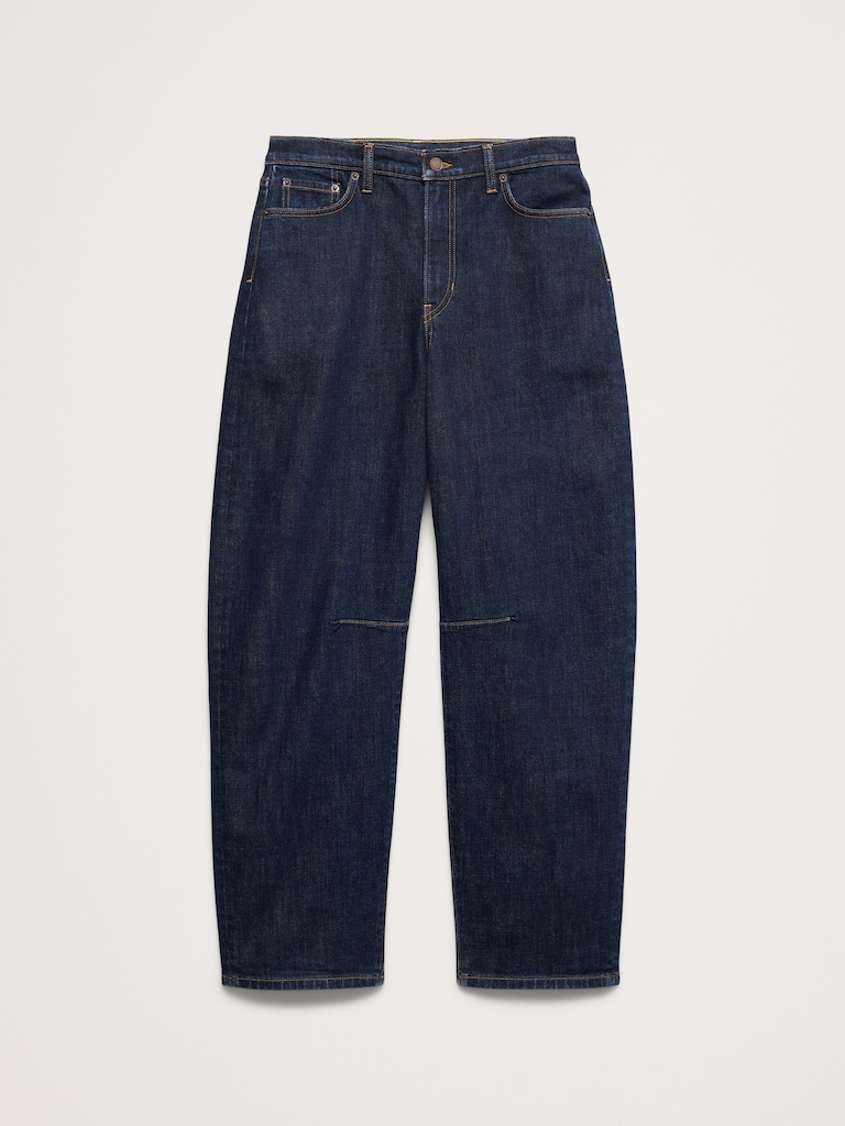 Mid-Rise Barrel Crop Jean