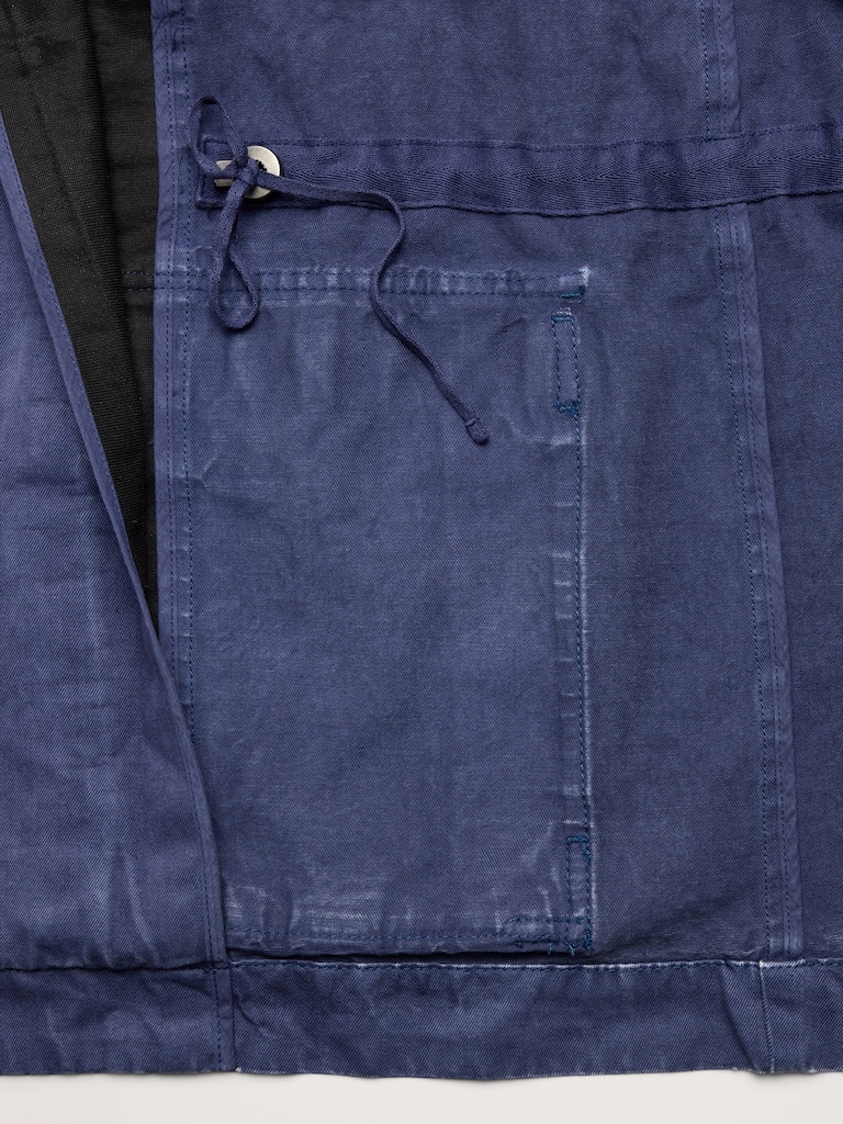 Cinched-Waist Utility Jacket