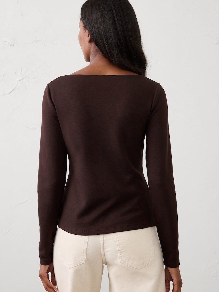 Soft Touch Boatneck Top
