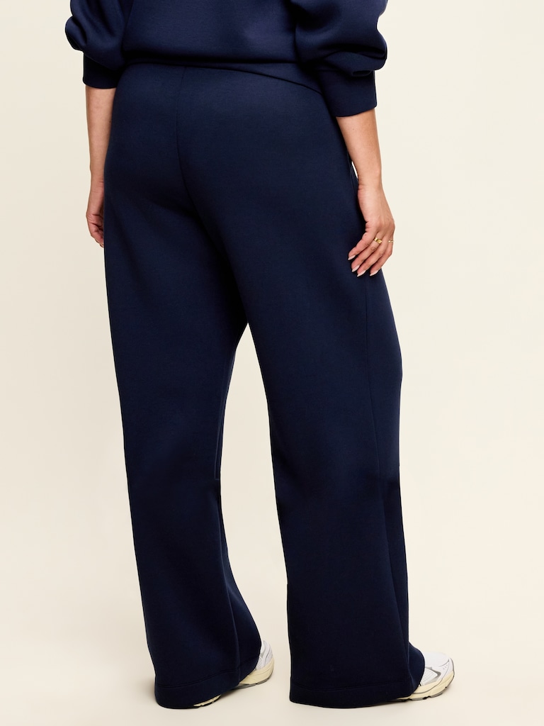 High-Waisted Bounce Fleece Wide-Leg Sweatpants