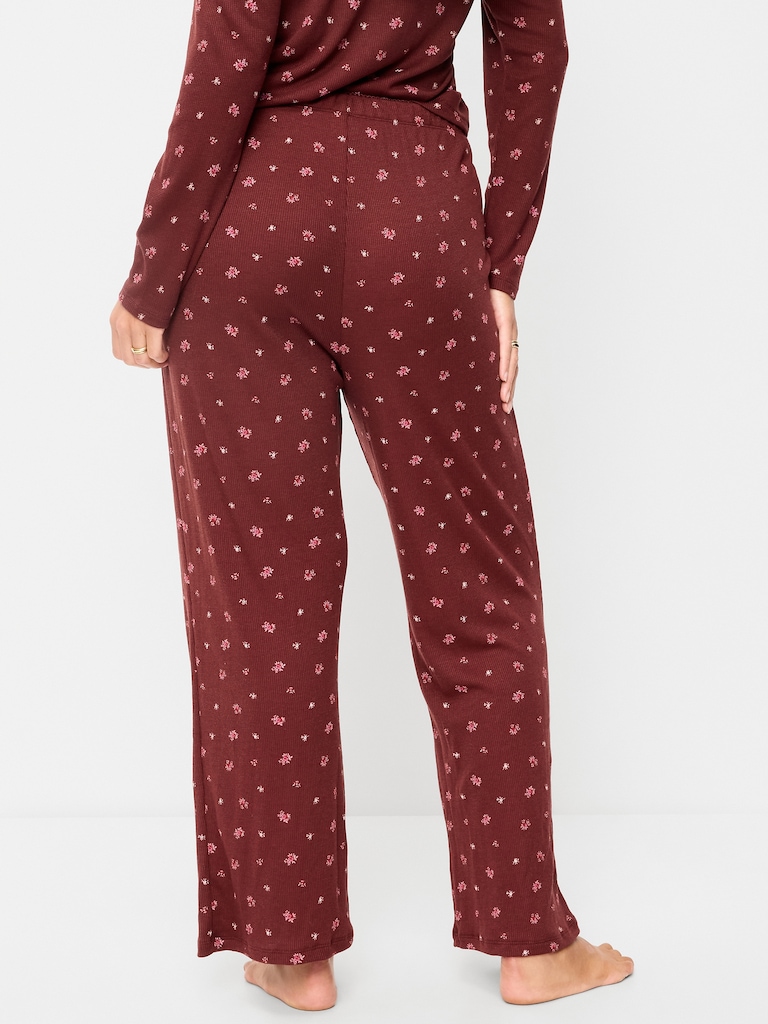 Waffle-Textured Pajama Pants