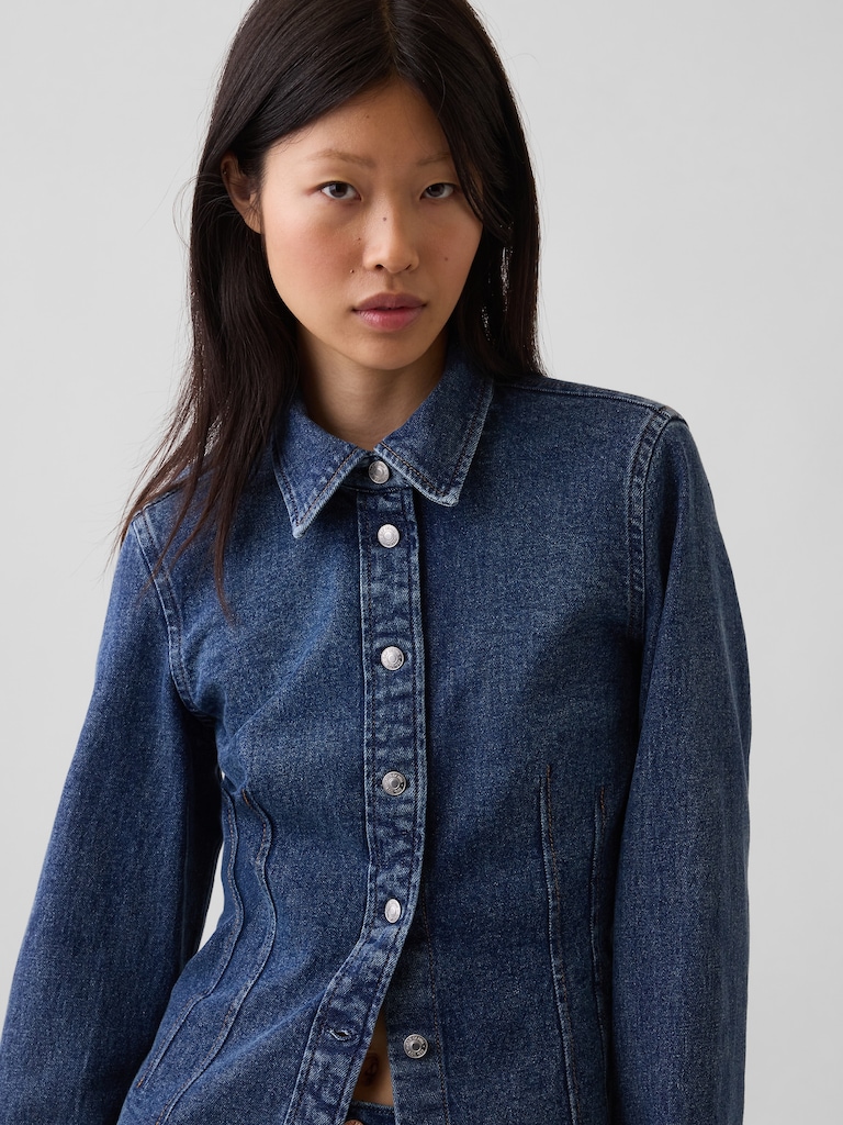 Denim Fitted Shirt