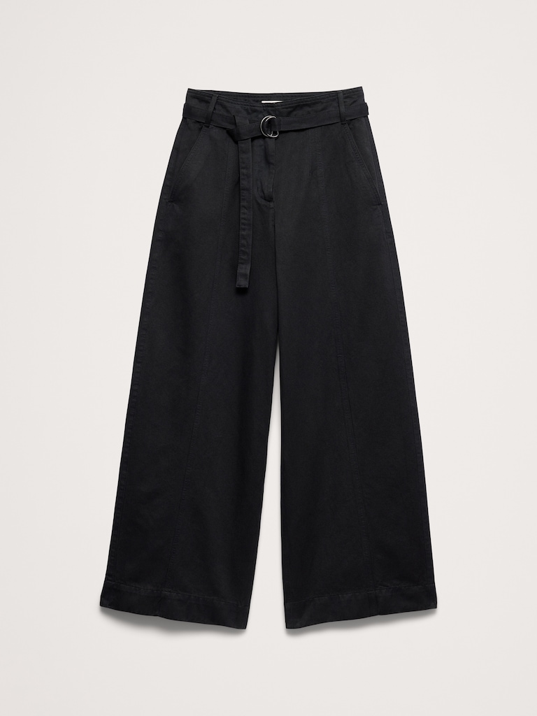 High-Rise Wide-Leg Utility Pant