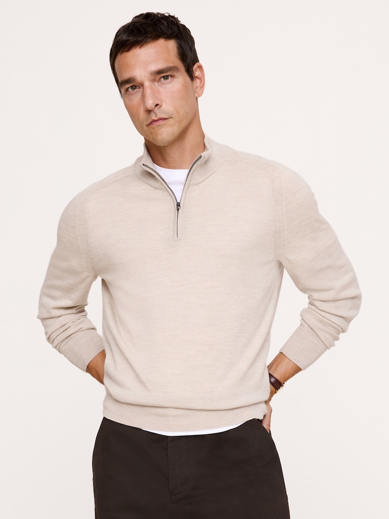 Merino Quarter-Zip Sweater