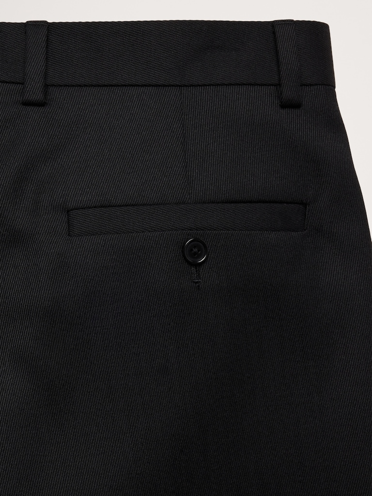 Loose Pleated Twill Suit Pant