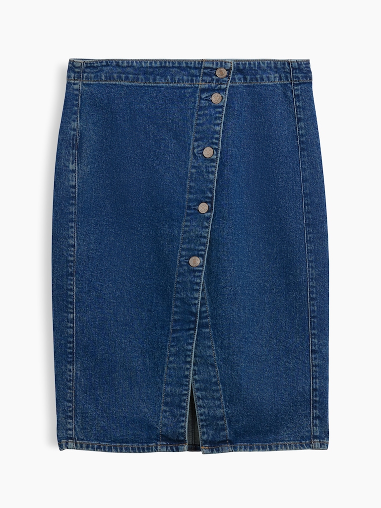 Denim Wrap Skirt