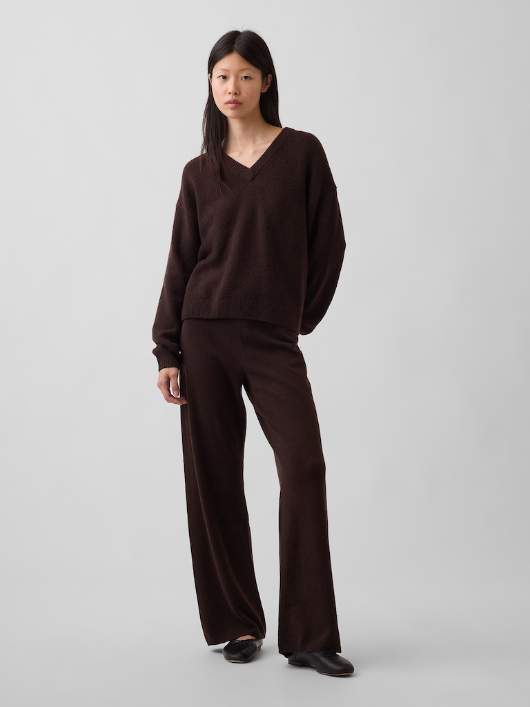 CashSoft Oversized V-Neck Sweater