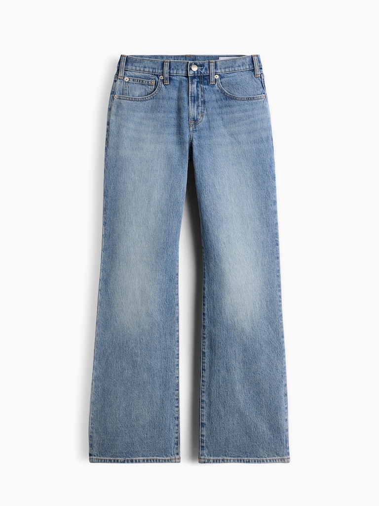 Mid Rise Relaxed Flare Jeans
