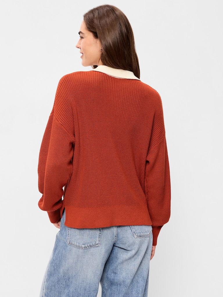 Shaker Polo Sweater