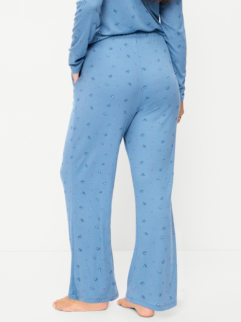 Waffle-Textured Pajama Pants