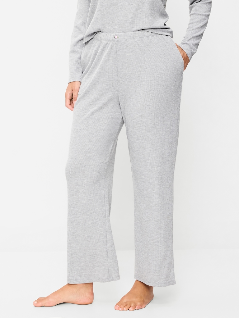 Waffle-Textured Pajama Pants