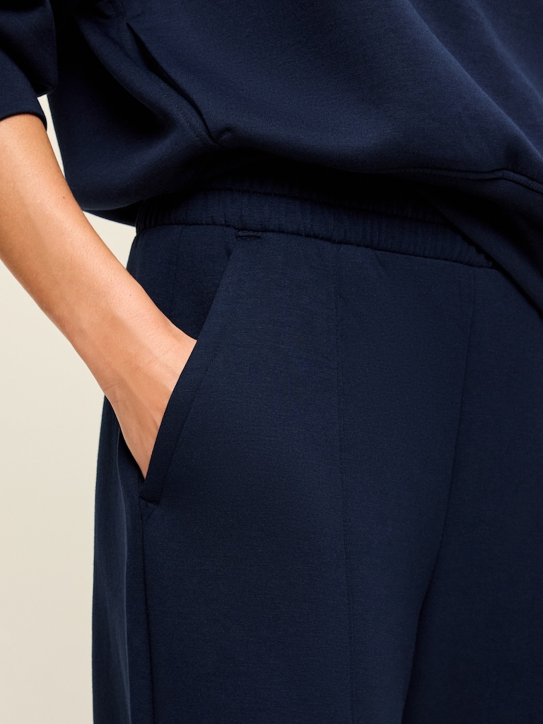 High-Waisted Bounce Fleece Wide-Leg Sweatpants