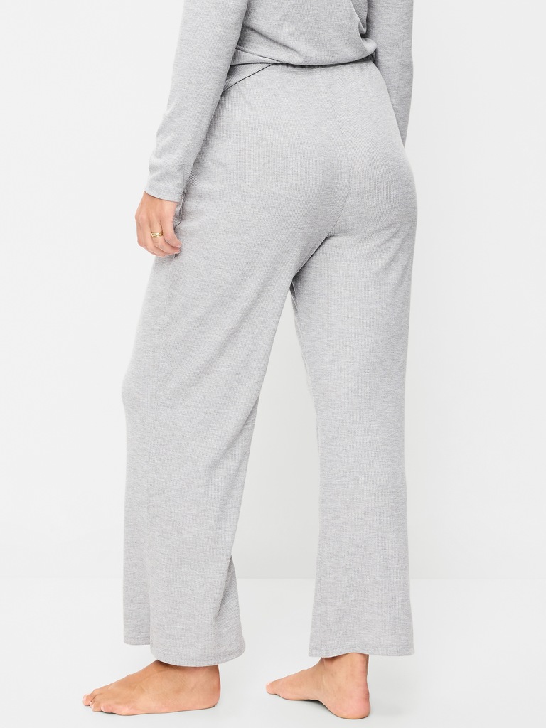 Waffle-Textured Pajama Pants