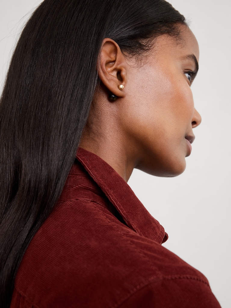 Tort Round Resin Stud Earrings