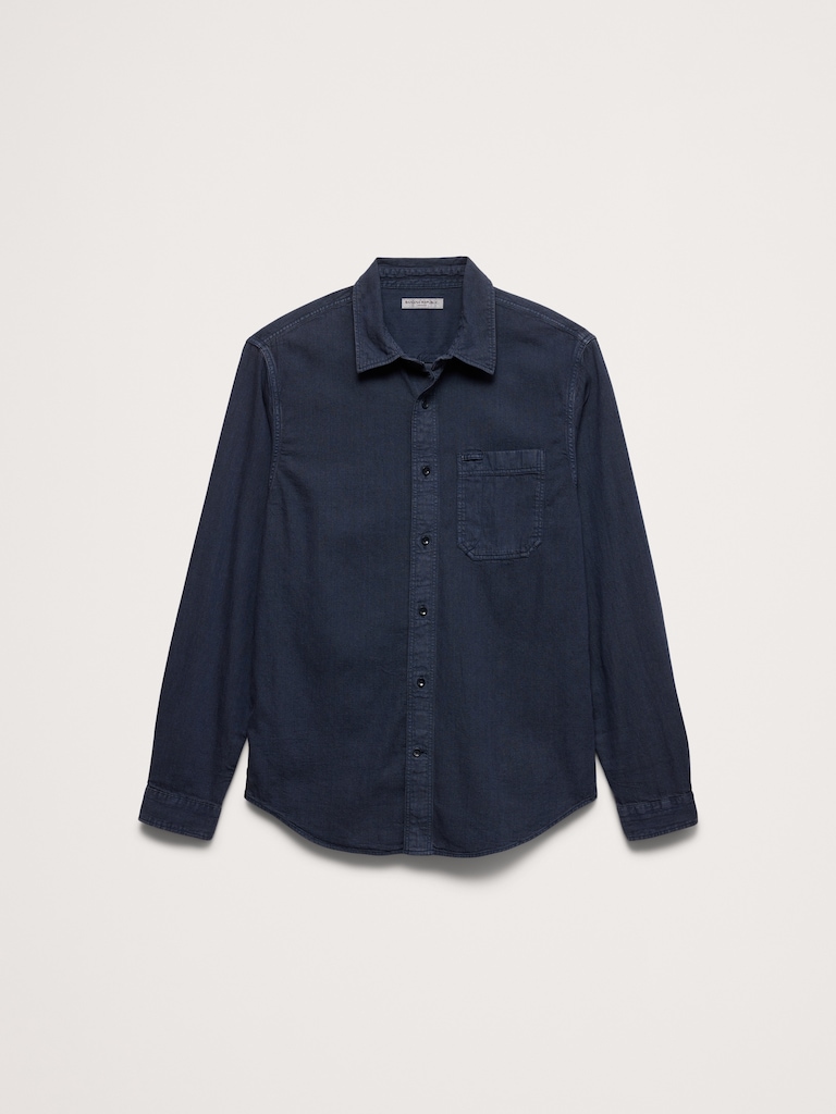 Standard-Fit Chambray Shirt