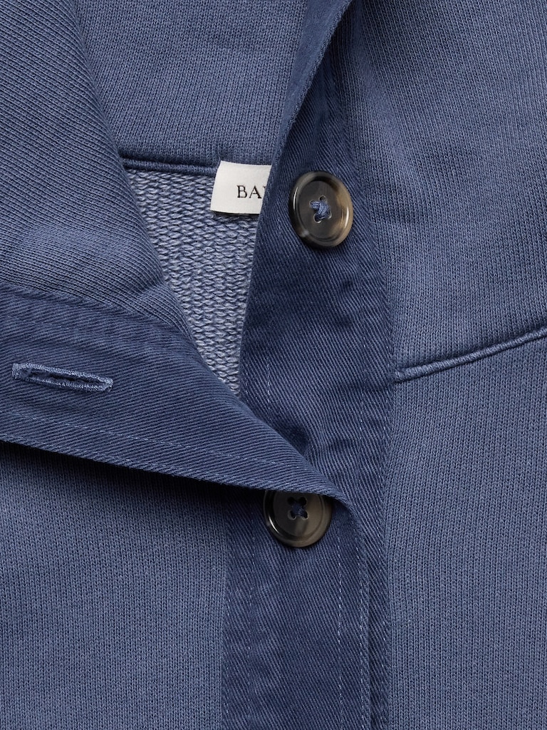 French Terry Stand-Collar Sweatshirt