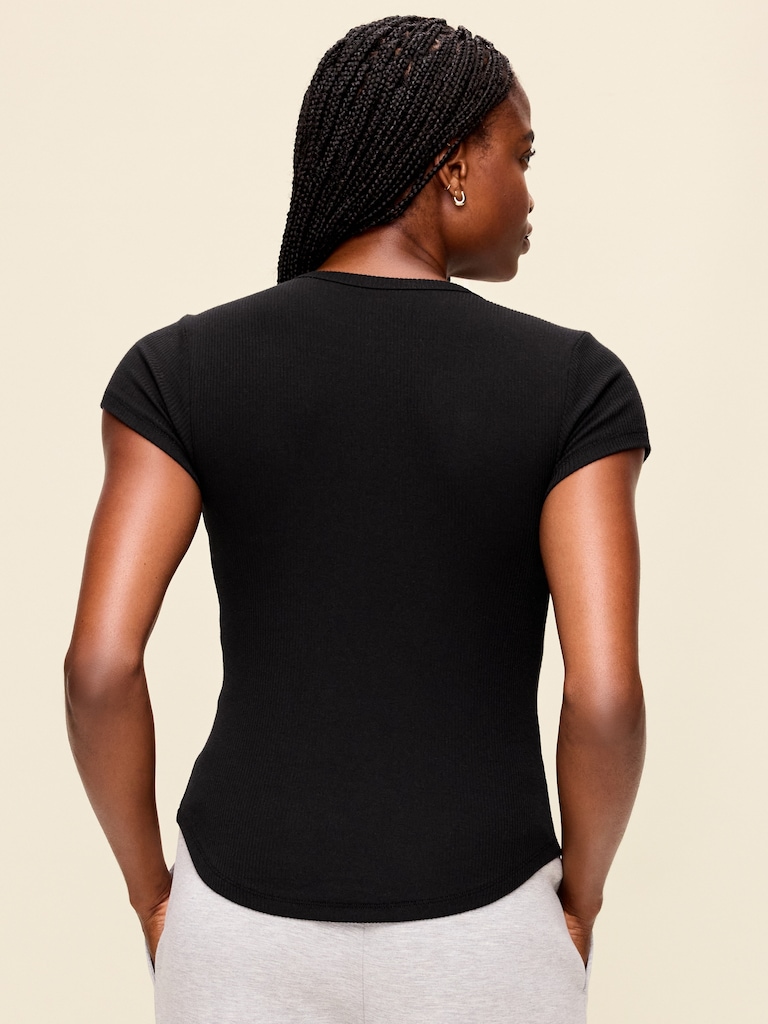 CloudLite Crew-Neck Ribbed T-Shirt