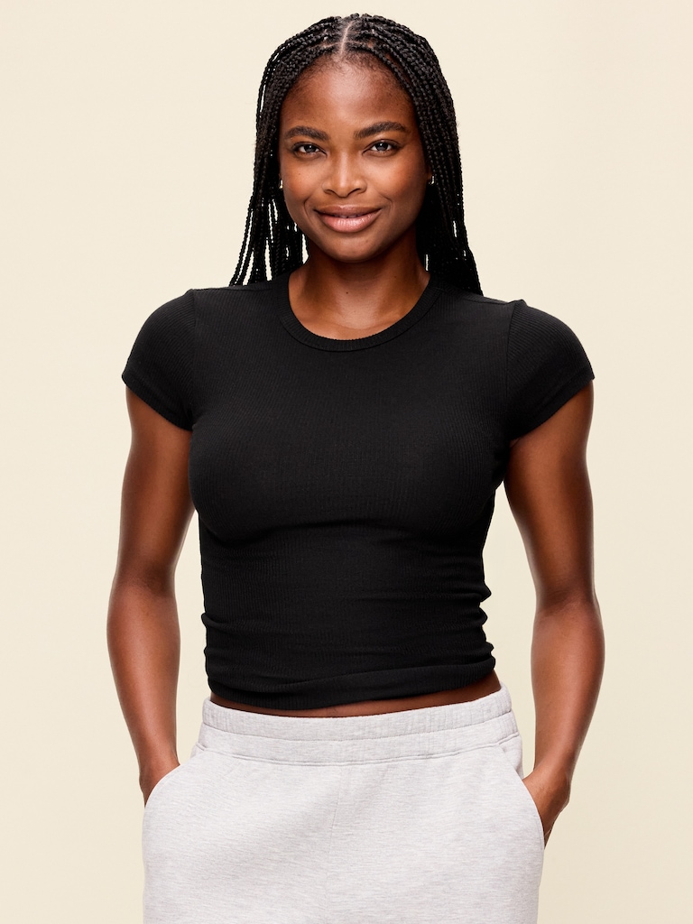 CloudLite Crew-Neck Ribbed T-Shirt