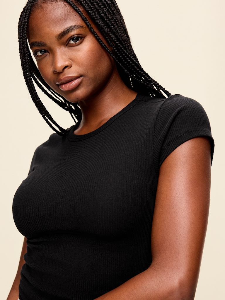 CloudLite Crew-Neck Ribbed T-Shirt