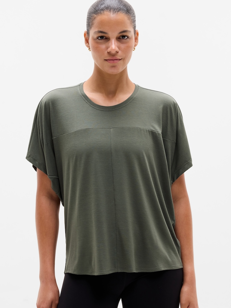 Move With Ease Draped Tee