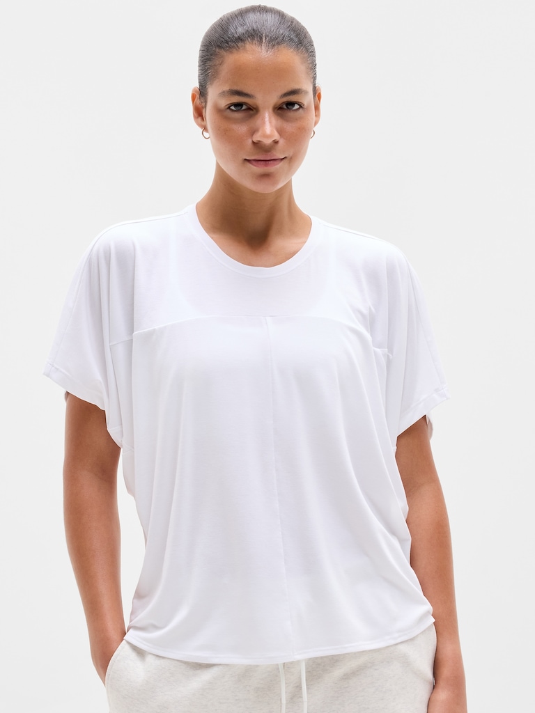 Move With Ease Draped Tee