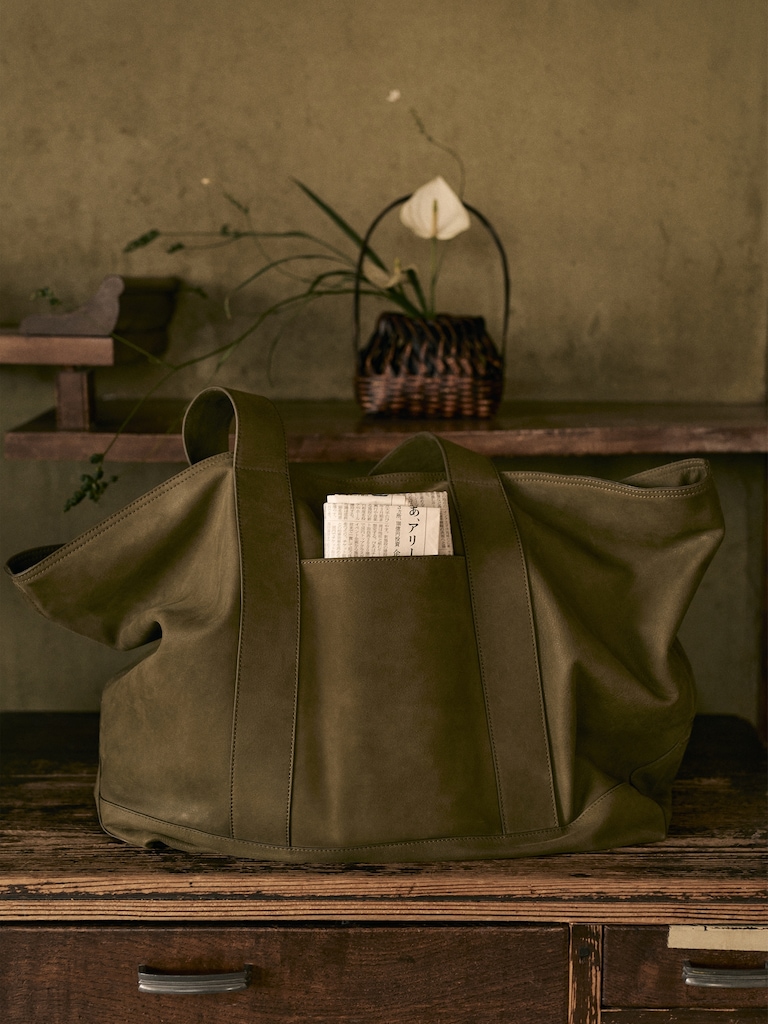 Nubuck Leather Weekend Tote