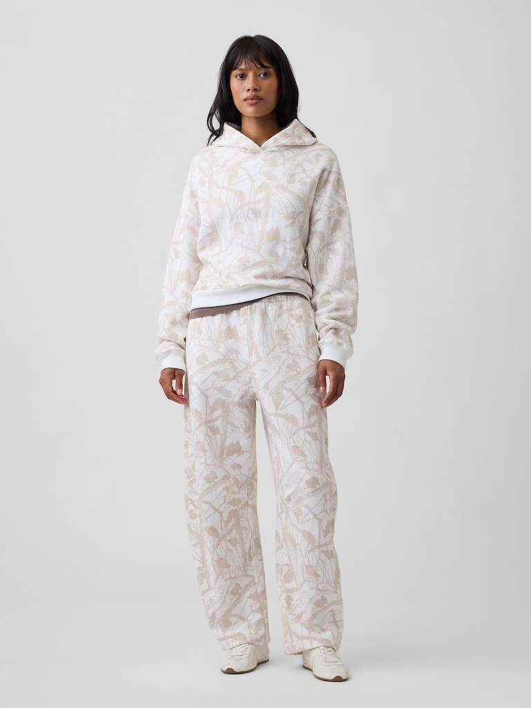 Relaxed Gap Mini-Logo Cropped Hoodie
