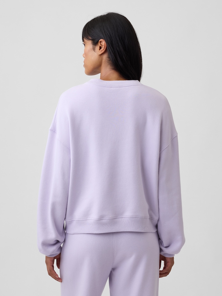 Oversized Wedge V-Neck Sweatshirt