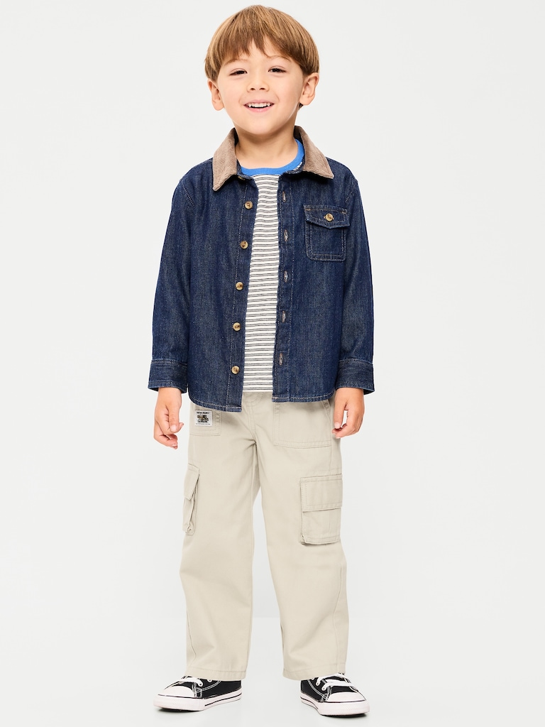 Chemise à manches longues en deninm pour tout-petit