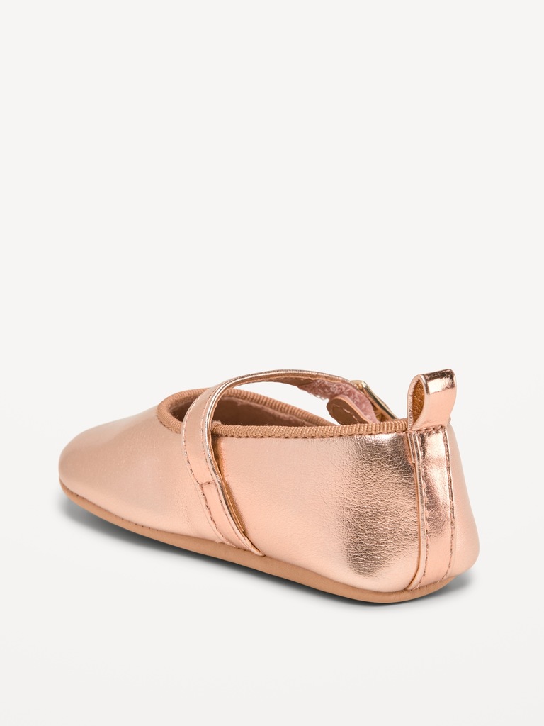 Faux-Leather Ballet Flats for Baby