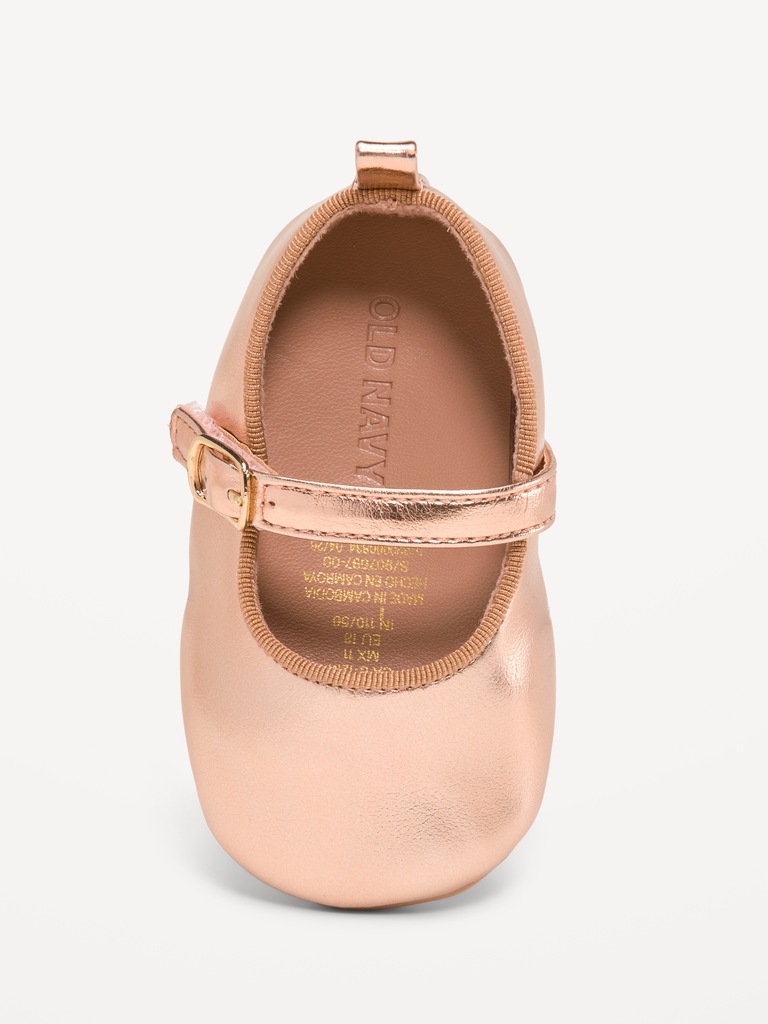 Faux-Leather Ballet Flats for Baby