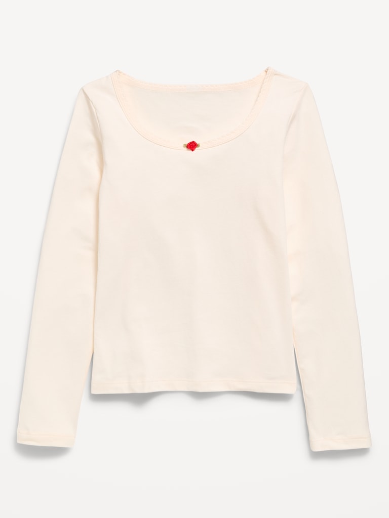 Fitted Long-Sleeve Top for Girls