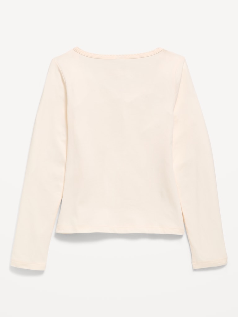 Fitted Long-Sleeve Top for Girls