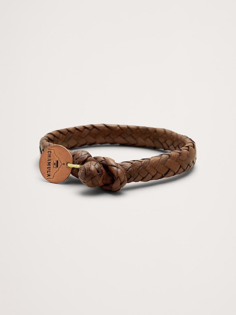 Wide Flat Weaved Bracelet by Chamulas