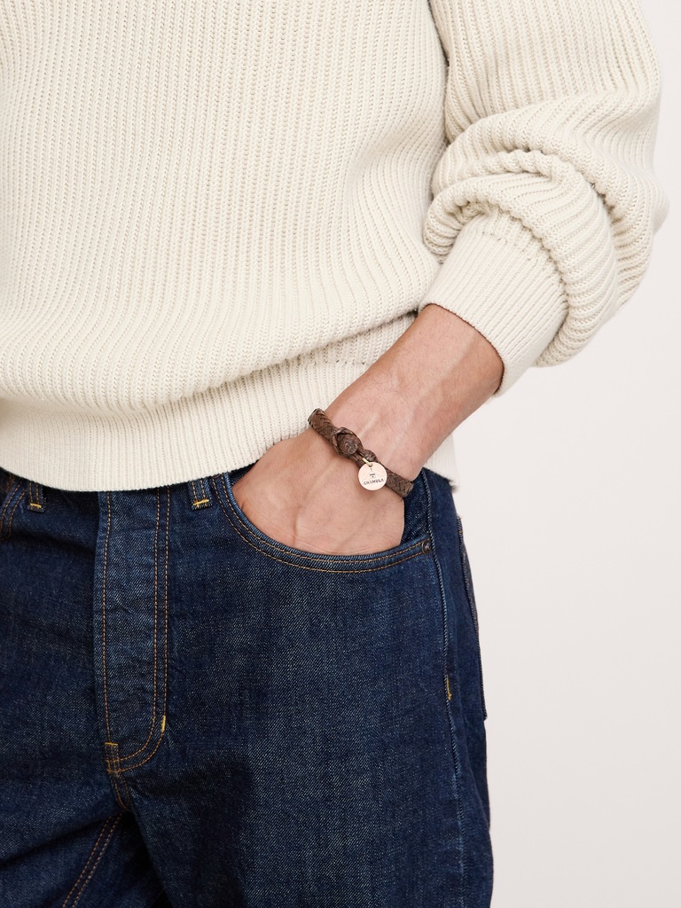 Wide Flat Weaved Bracelet by Chamulas