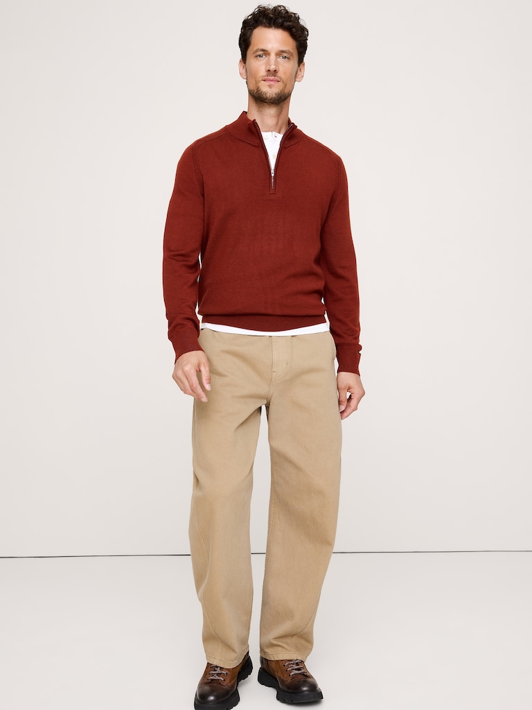 Merino Quarter-Zip Sweater