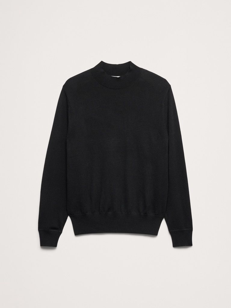 Merino Mock-Neck Sweater