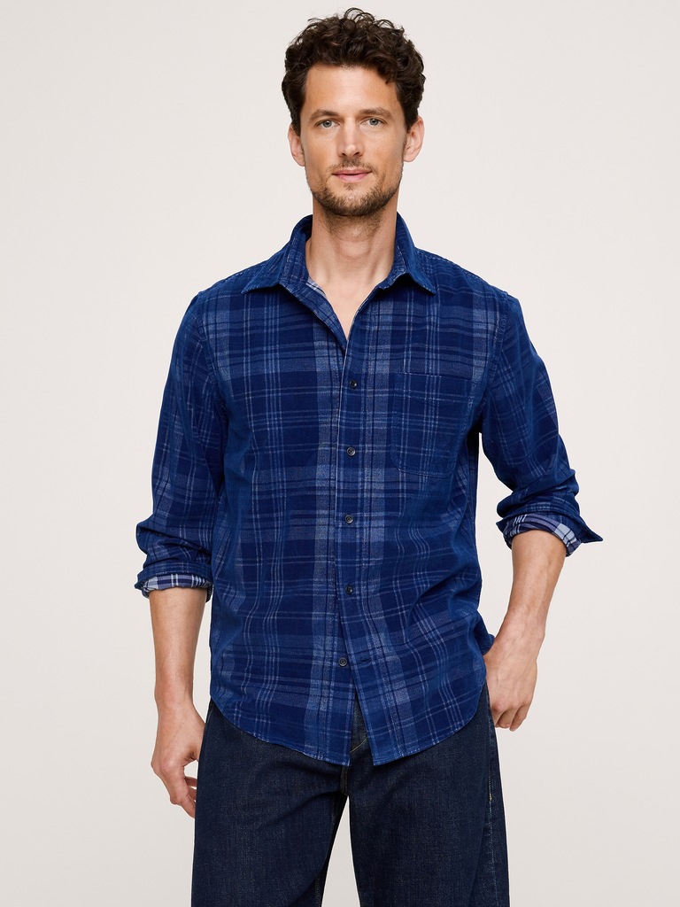 Standard-Fit Lightweight Corduroy Shirt