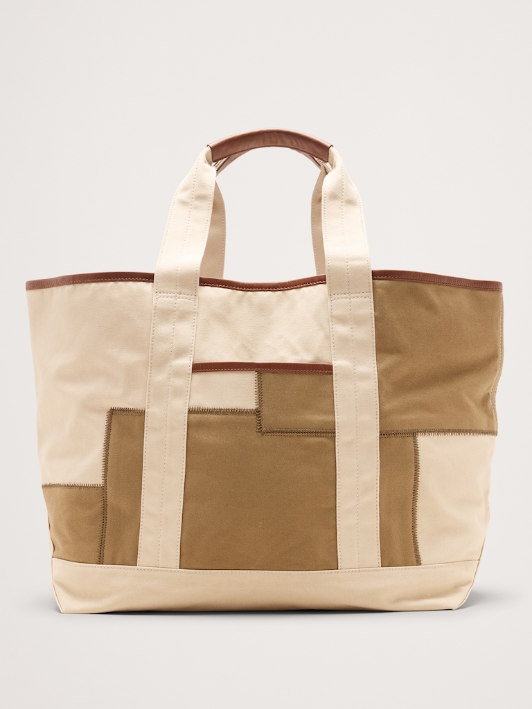 Waxed Canvas & Leather Weekend Tote